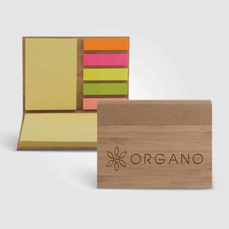 Custom Bamboo Sticky Notepad - Laser - 3
