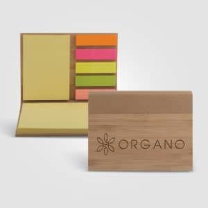 Custom Bamboo Sticky Notepad - Laser
