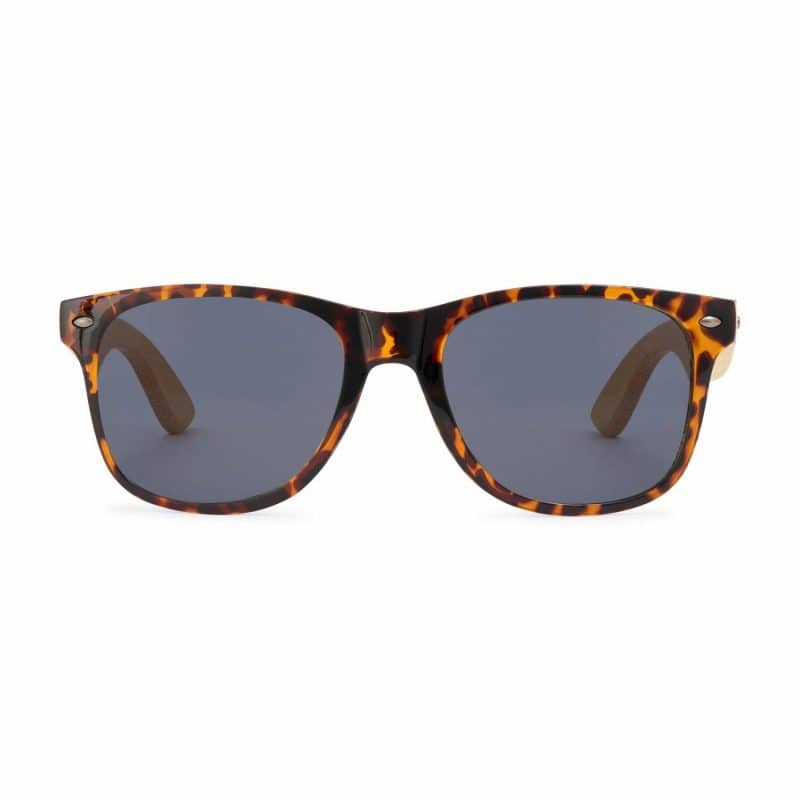 Custom CapeShades Recycled Bamboo Sunglasses Tortoise Frame - Black - 3