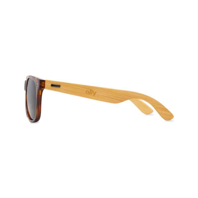 Custom CapeShades Recycled Bamboo Sunglasses Tortoise Frame - Black - 4