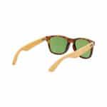 Custom CapeShades Recycled Bamboo Sunglasses Tortoise Frame - Green - 2