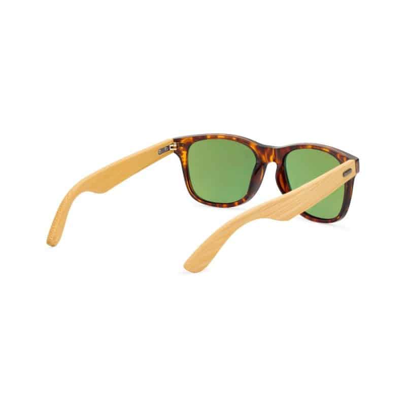 Custom CapeShades Recycled Bamboo Sunglasses Tortoise Frame - Green - 2