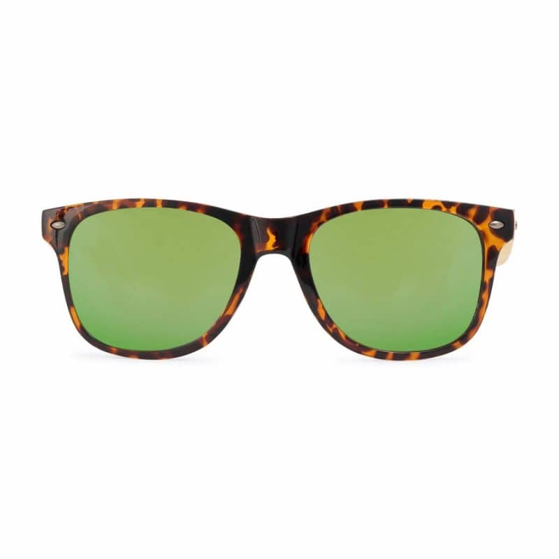 Custom CapeShades Recycled Bamboo Sunglasses Tortoise Frame - Green - 3