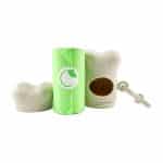 Custom Eco-Friendly Bone Shaped Pet Bag Dispenser with Compostable Bags - Full-Color Imprint - 3