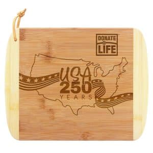 Custom Limited Edition USA 250 Years 11" Two-Tone Cutting Board