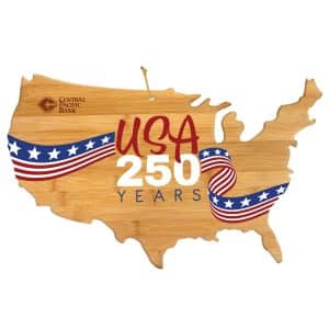 Custom Limited Edition USA 250 Years Cutting & Serving Board UV