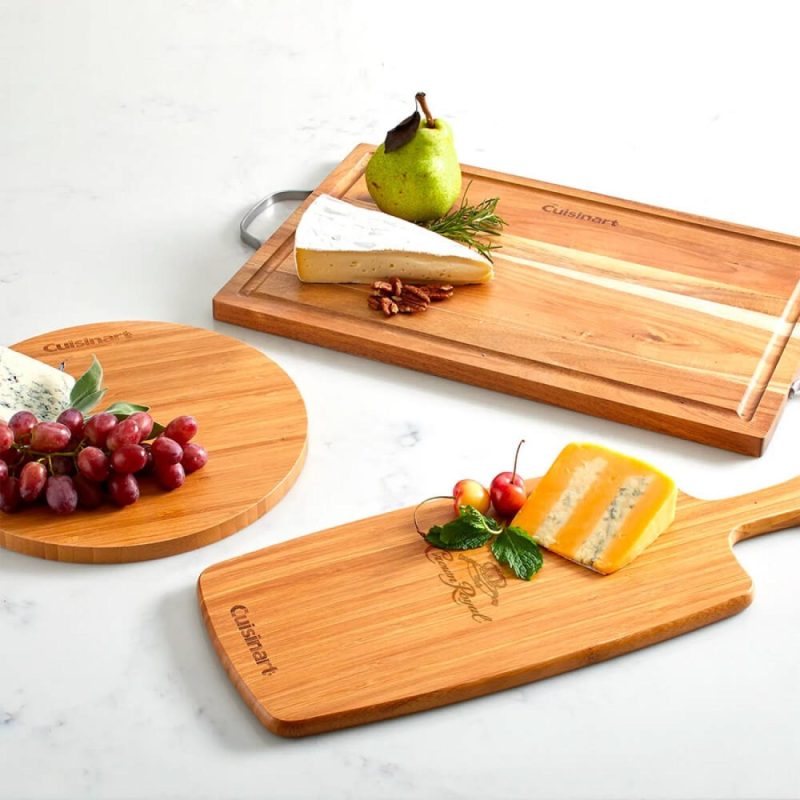 Custom Cuisinart 14" Bamboo Cutting Board - 4