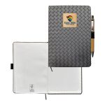 Custom Woven Notebook Bamboo Set