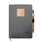 Custom Woven Notebook Bamboo Set - 2