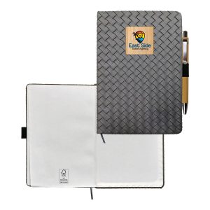 Custom Woven Notebook Bamboo Set