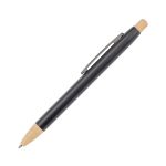 Custom Charon Aluminum Ballpoint Pen w/Bamboo Clicker & Tip - 1