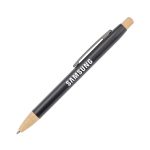 Custom Charon Aluminum Ballpoint Pen w/Bamboo Clicker & Tip