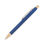 Custom Charon Aluminum Ballpoint Pen w/Bamboo Clicker & Tip - 8