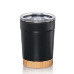 Custom Eduardo Double Wall Tumbler w/Bamboo Base - 12oz - 1