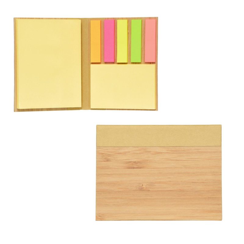 Custom Bamboo Sticky Notepad - 1