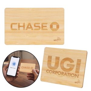 Custom EcoTap NFC Bamboo Card (Factory Direct) 10-12 Weeks