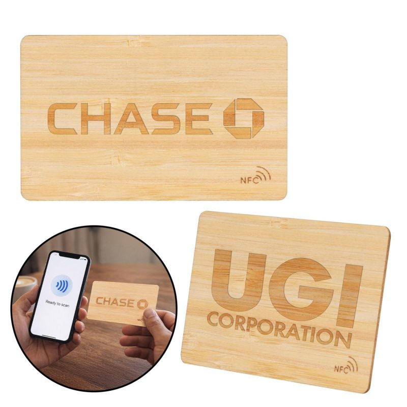 Custom EcoTap NFC Bamboo Card