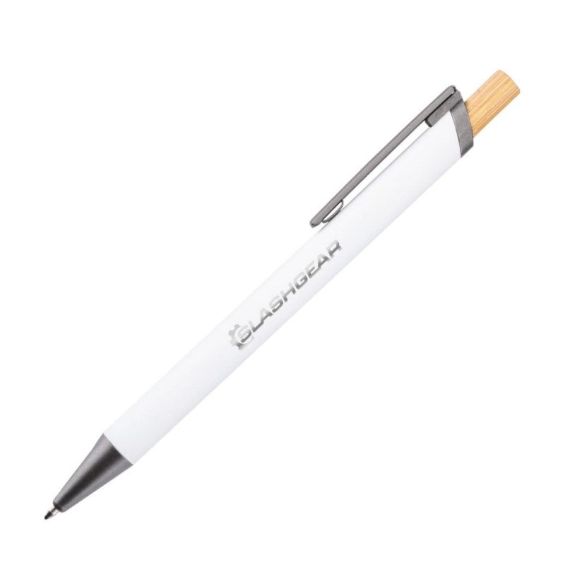 Custom Shearwater Ballpoint Pen w/Bamboo Clicker - 6