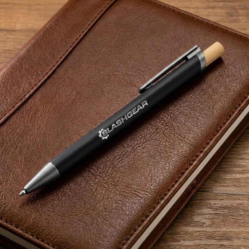 Custom Shearwater Ballpoint Pen w/Bamboo Clicker - 8