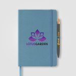 Custom Terra Recycled Milk Carton Hard Cover A5 Notebook & Reborn Pen Set - 5