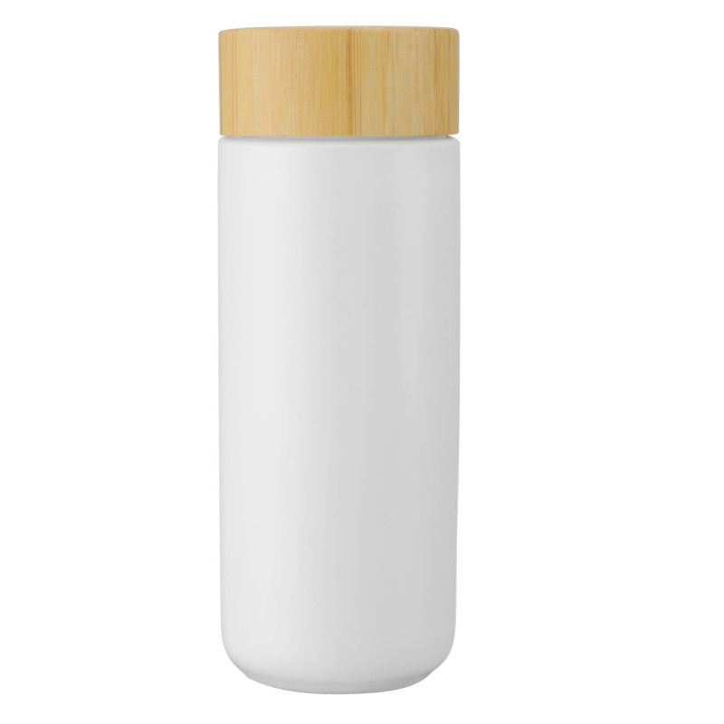 Custom 10 Oz. Double Wall Ceramic Travel Cup - 2