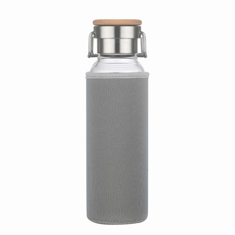 Custom 20 Oz Glass Water Bottle With Neoprene Protective Sleeve - 3