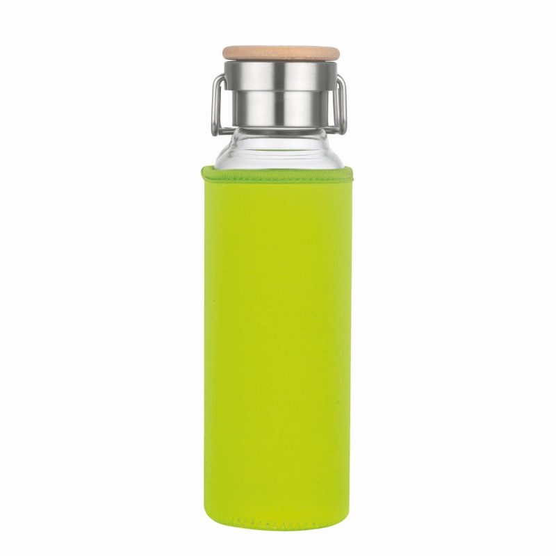 Custom 20 Oz Glass Water Bottle With Neoprene Protective Sleeve - 4