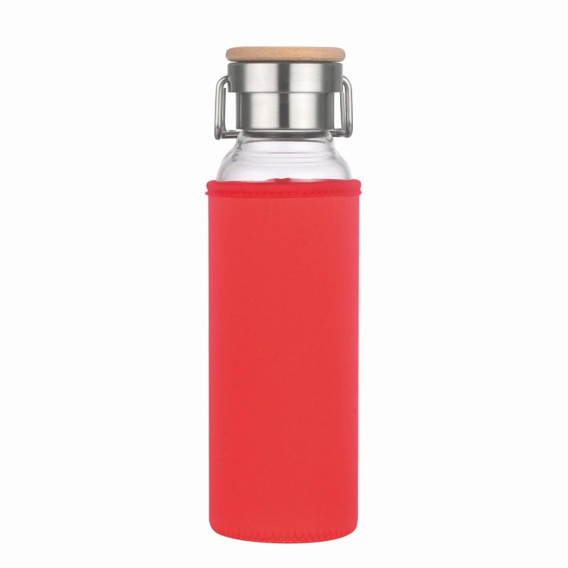Custom 20 Oz Glass Water Bottle With Neoprene Protective Sleeve - 7