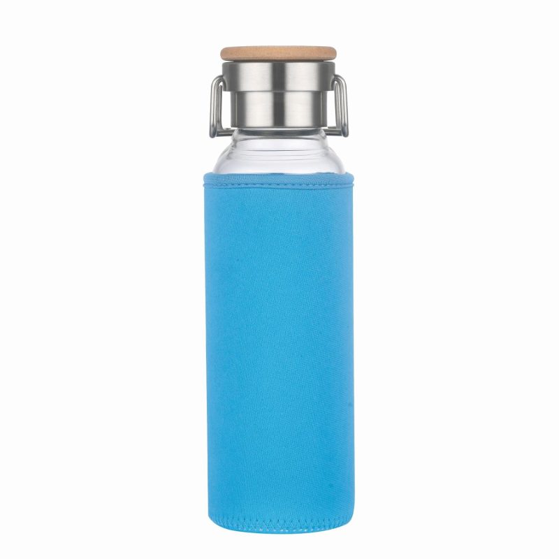 Custom 20 Oz Glass Water Bottle With Neoprene Protective Sleeve - 9