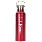 Custom 20 oz. Stainless Steel Water Bottle with Screw-on Bamboo Lid - 3