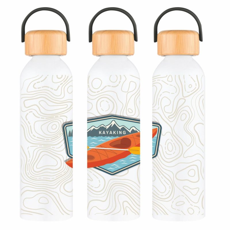 Custom 24 oz 100% Recycled Aluminum Bottle