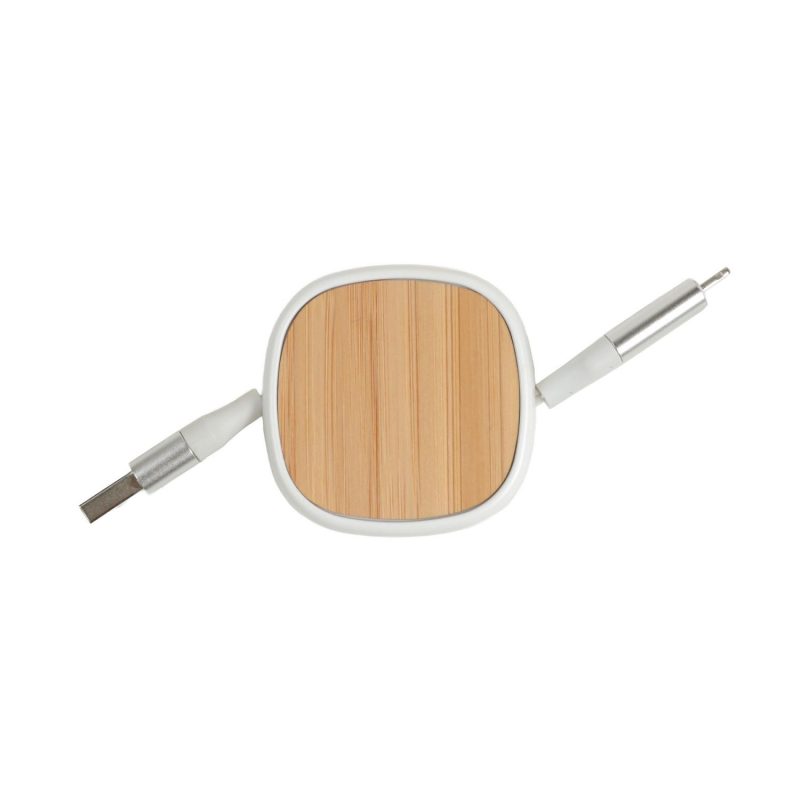 Custom BambooRetract 4-in-1 Charging Cable(Factory Direct) 10-12 Weeks - 1