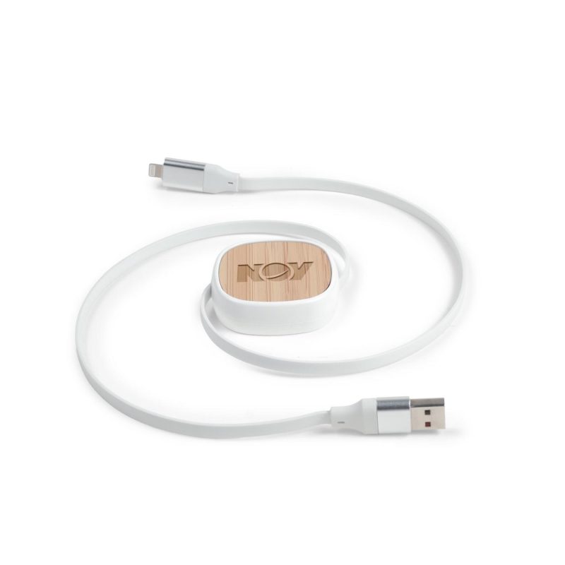 Custom BambooRetract 4-in-1 Charging Cable(Factory Direct) 10-12 Weeks - 2