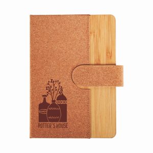 Custom Cork and Bamboo Notebook