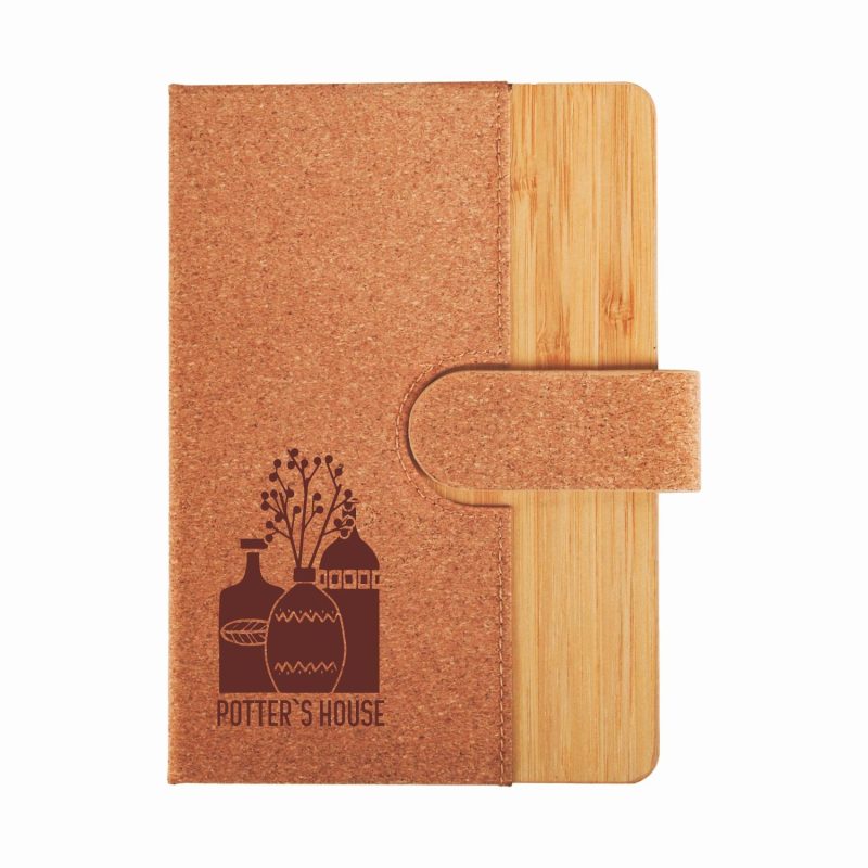 Custom Cork and Bamboo Notebook