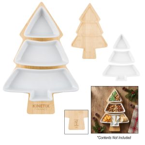 Custom Festive Tree Fsc® Serving Tray