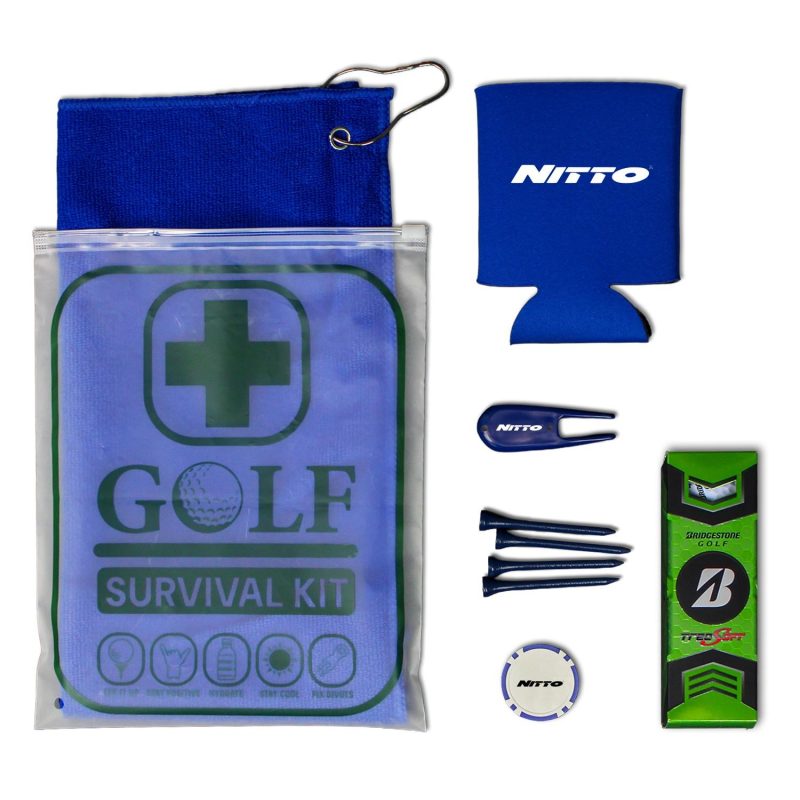 Custom Golf Survival Kit Value Edition with Bridgestone Treo Golf Balls