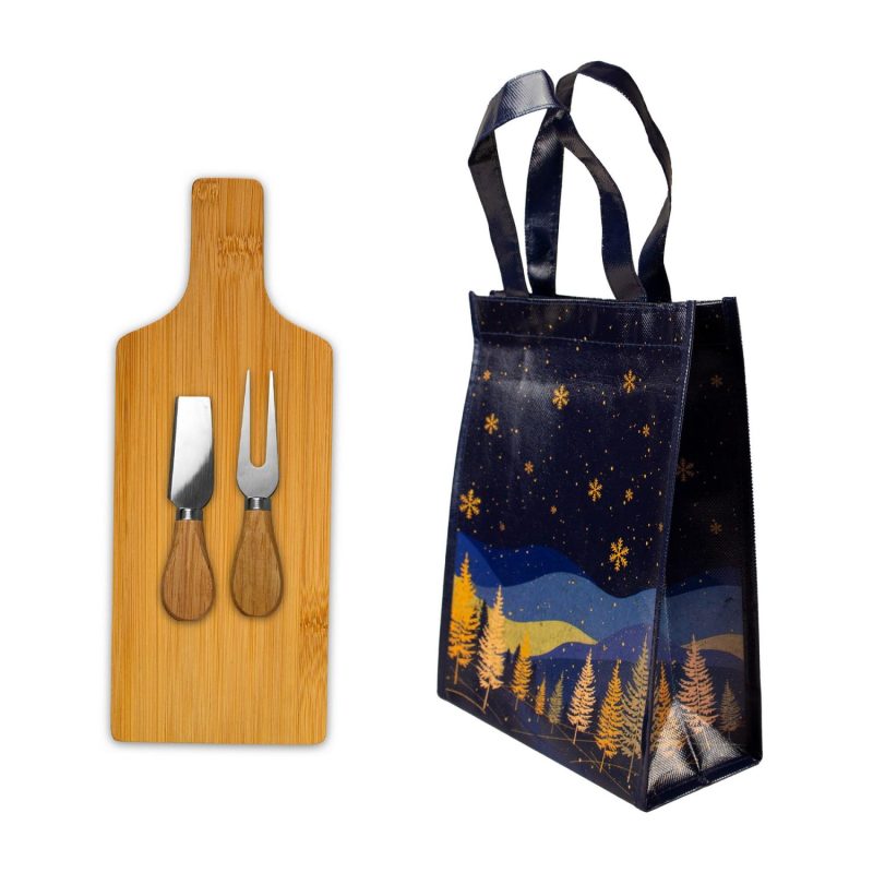Custom Handy Bamboo Charcuterie Gift Set - 1