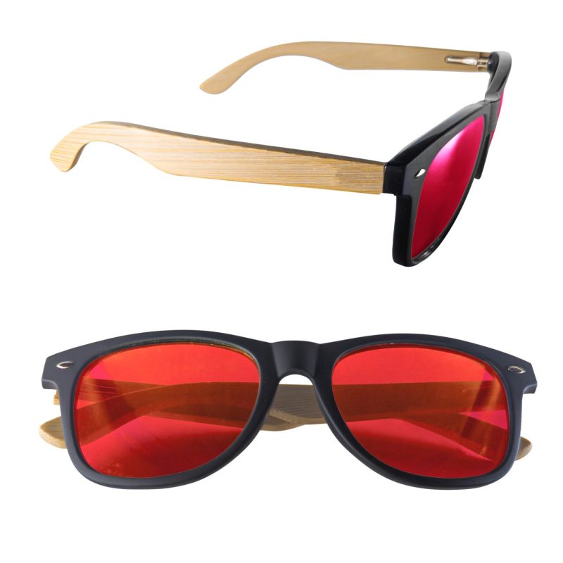 Custom Mirror or Polarized Bamboo Arm Miami Sunglasses - 1