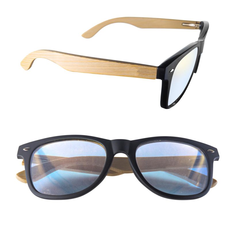 Custom Mirror or Polarized Bamboo Arm Miami Sunglasses - 2