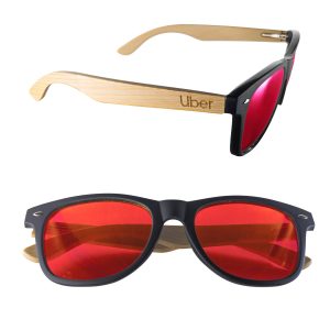 Custom Mirror or Polarized Bamboo Arm Miami Sunglasses