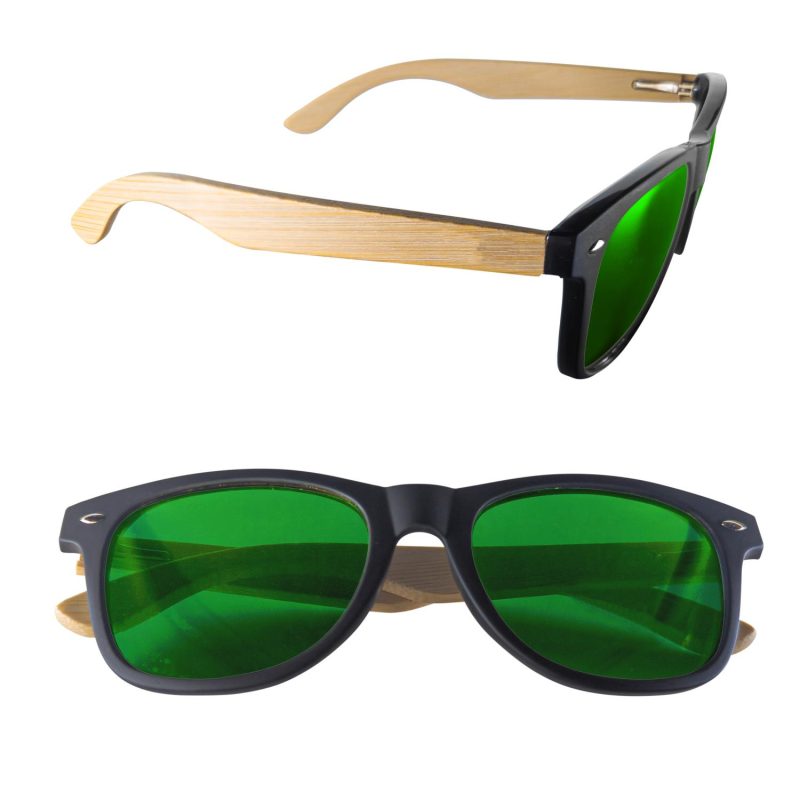 Custom Mirror or Polarized Bamboo Arm Miami Sunglasses - 9