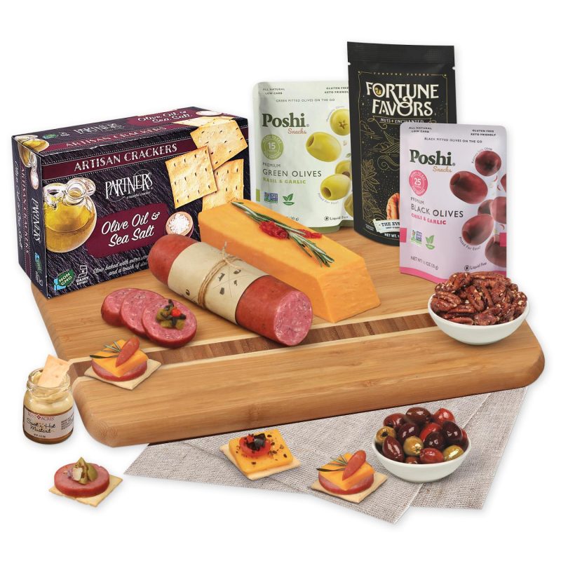 Custom Savory Delights Charcuterie Board - 1