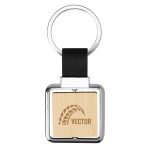 Custom Spinning Bamboo Keyring - 2