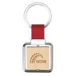 Custom Spinning Bamboo Keyring - 5