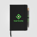 Custom Wilde Recycled Hard Cover Journal & Pen Set - A5 5.5" x 8.3"