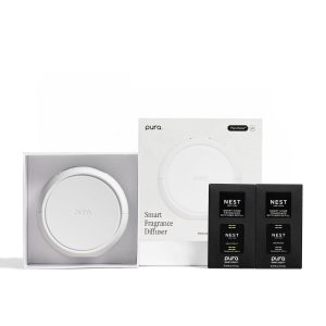 Custom pura Home 5th Gen Diffuser Set with Grapefruit and Bamboo by NEST New York