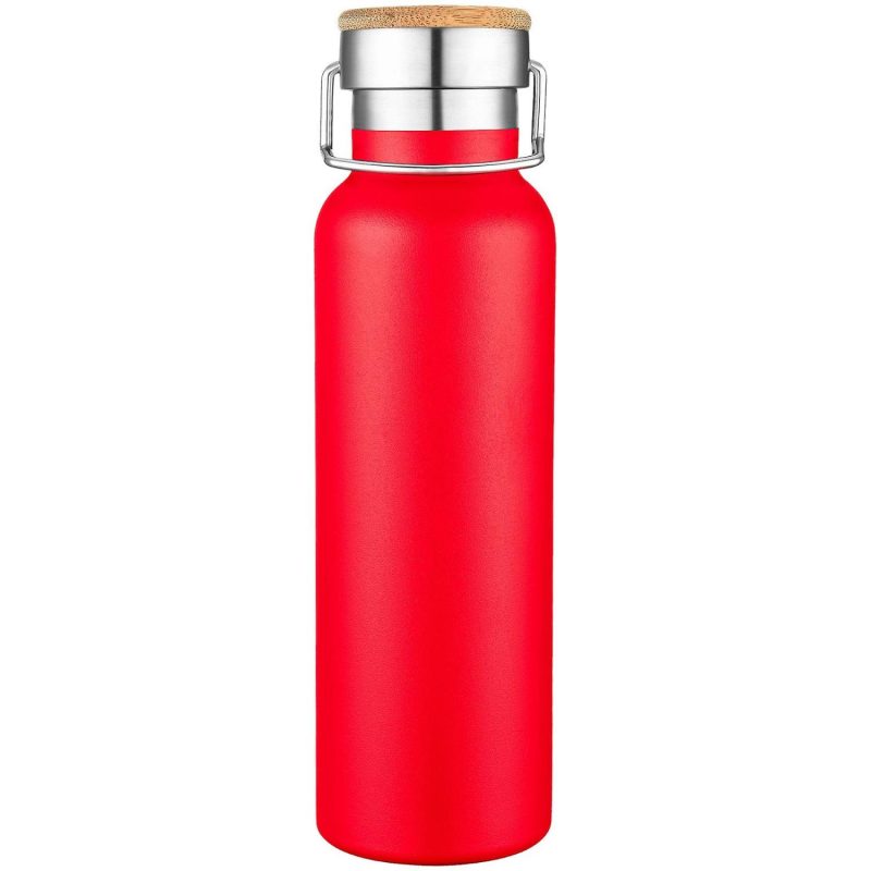 Custom 20oz. Double-Wall Stainless Steel Water Bottle with Loop Handle - 5