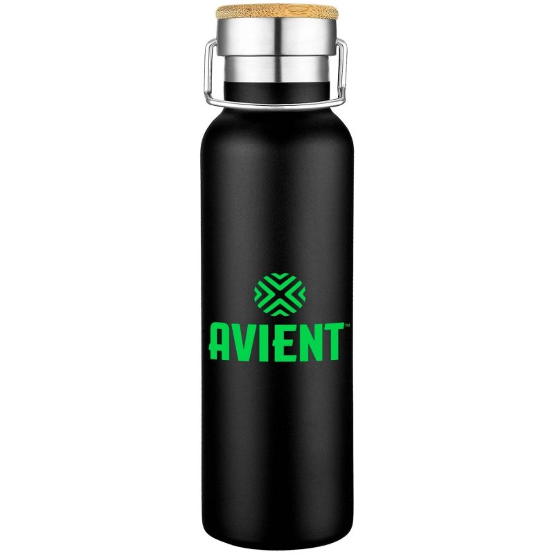 Custom 20oz. Double-Wall Stainless Steel Water Bottle with Loop Handle - 8