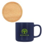 Custom Dalton 12 oz Ceramic Mug w/ Bamboo Lid/Coaster - 6